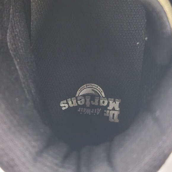 Dr. Marten Unisex Boury Nylon Pale Olive Leather Boots US Size Men's 8 Wo's 9 - Picture 8 of 9